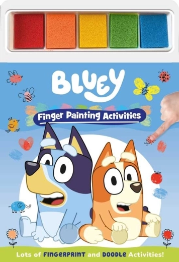 Otisni prstić Bluey – kreativna knjižica za otiske