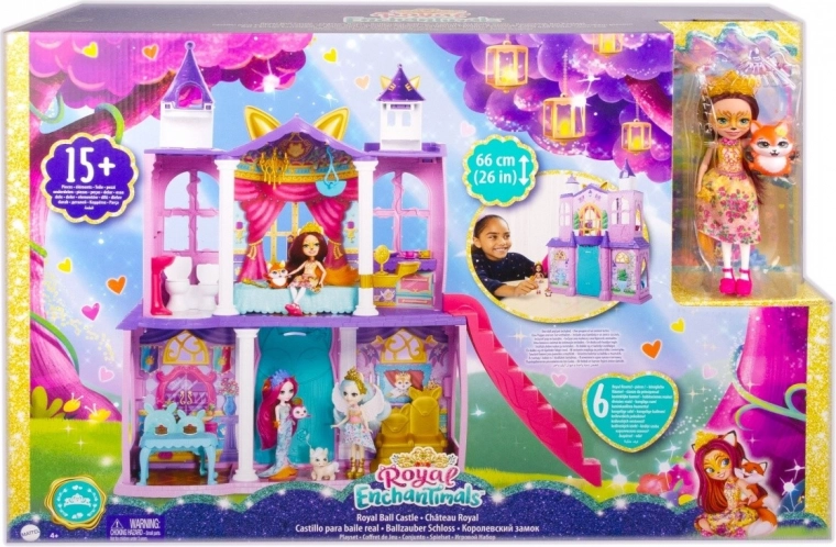 Enchantimals kraljevska palača – set za igru s lutkom i lisicom