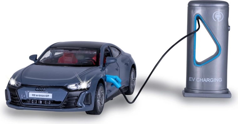 DieCast Audi RS e-tron GT 1:36 Model with Charging Station