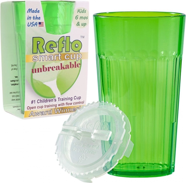 Treningaska čaša REFLO – zelena, nerazbijiva, 170 ml (od 6 mjeseci)