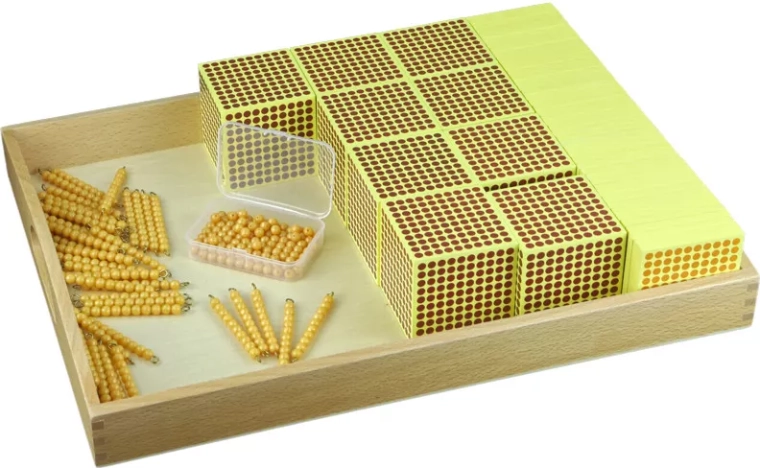 Practical wooden tray for keeping things organized during work