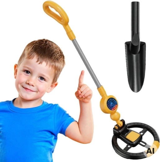 Woopie children's metal detector with treasure shovel