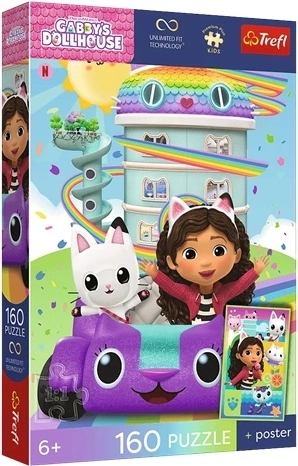 Premium kids’ puzzle Gabby’s Dollhouse – Lovely Gabby, 160 pieces