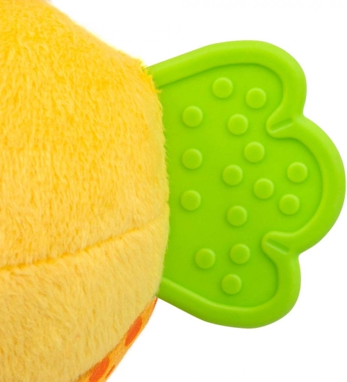 Tail as a teether with bumps