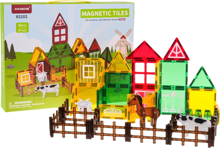 Magnetička građevna set Farma 46 kom