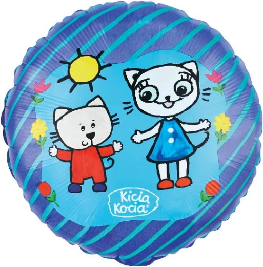 Folijski balon Kicia Kocia i Nunuś 46 cm