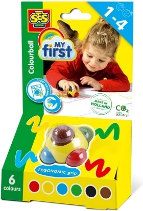 SES Creative My first šarena kuglasta bojica sa 6 boja