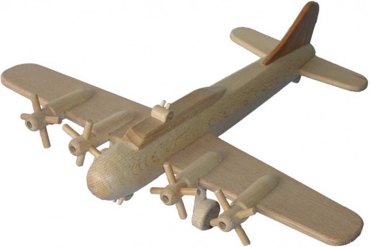 Drveni model zrakoplova Bombarder B17 veliki