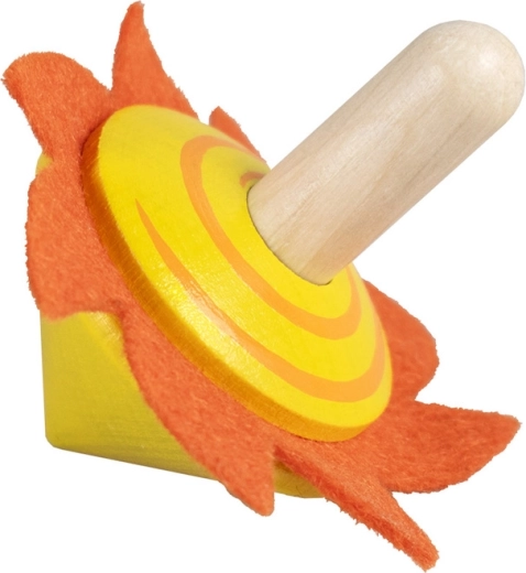 Detoa drveni zvrk sa suncem od filca