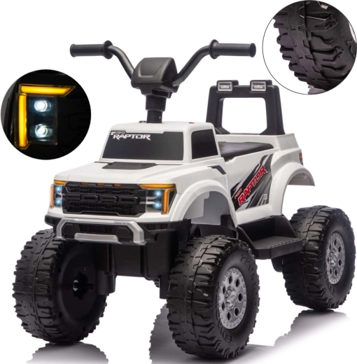 Električni autić Milly Mally Ford F-150 Raptor bijeli