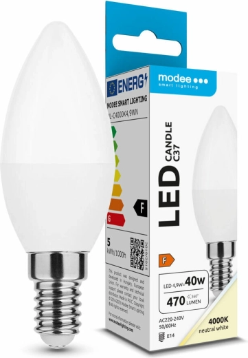Modee LED žarulja Candle C37 4,9 W E14, 470 lm, neutralno bijela