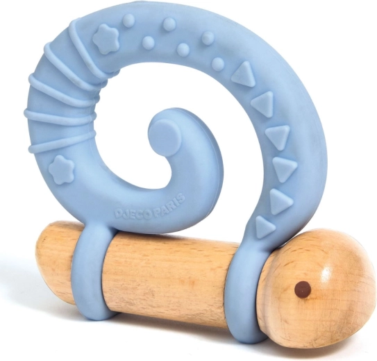 Silikonsko spiralno grizalo za olakšanje desnima