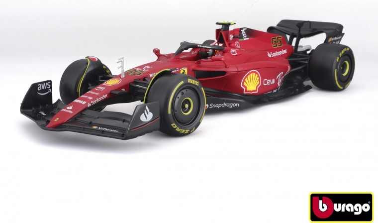 Bburago 1:18 Ferrari F1-75 Scuderia F1 s vozačem Carlosom Sainzom