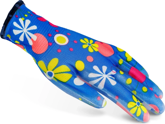 Water-repellent palm with nitrile coating