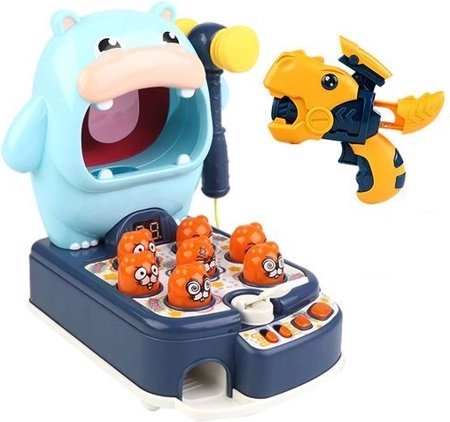 Action game “Whack the Hamster” with a hippo