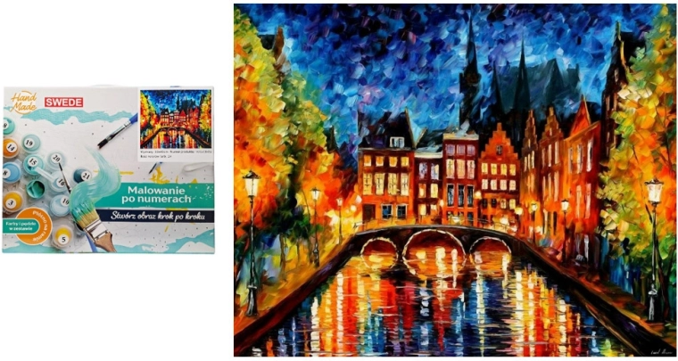 Slikanje po brojevima Grad noću