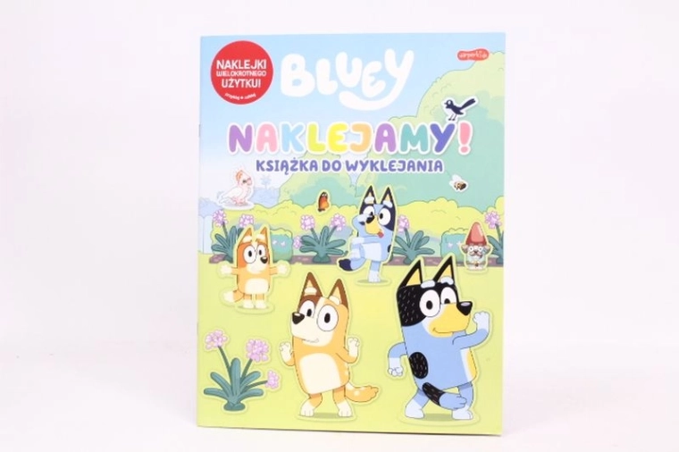 Bluey knjiga s višekratno upotrebljivim naljepnicama