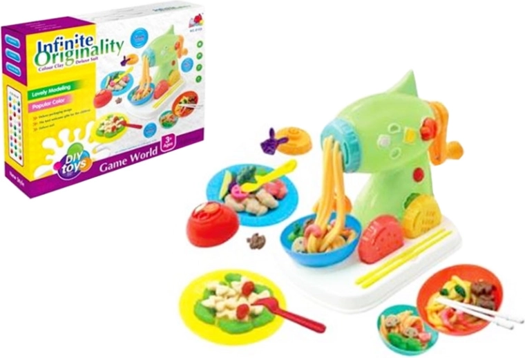 Plastelin s dodacima i strojčićem