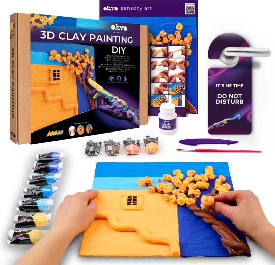 Okto likovni set za slikanje masom Zlatno poslijepodne 30 × 30 cm
