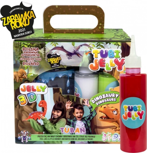 TUBAN Tubi Jelly dinosauri – malo akvarijsko kreativno set