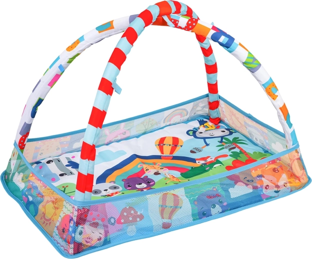 3 u 1: podloga, ogradica i suhi bazen