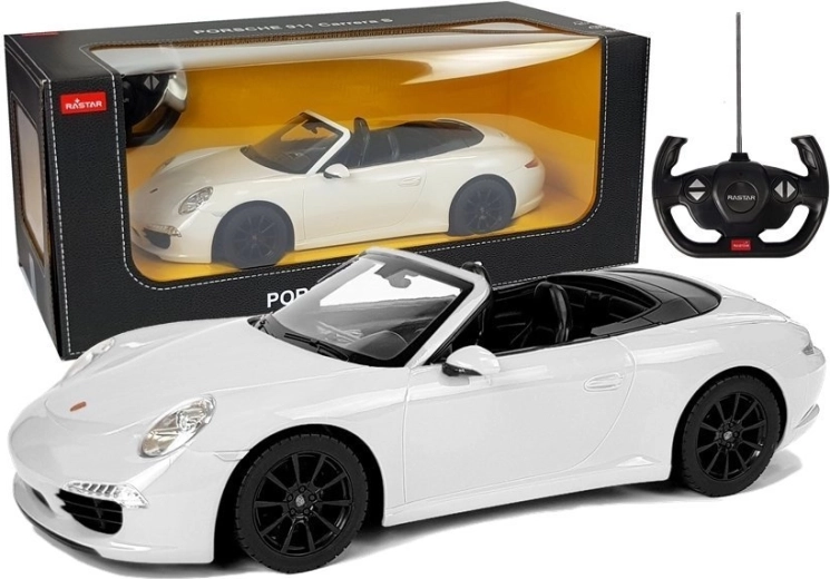 RC auto Porsche 911 Carrera S Rastar 1:12 – Bijela