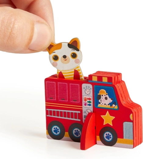 Drvena vatrogasna vozila za male ruke