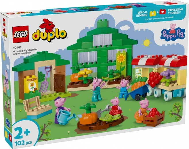 LEGO DUPLO Peppa Pig vrt i staklenik djeda Praščića