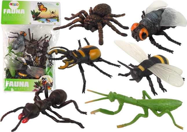 Set realističnih figurica kukaca i pauka – 6 kom