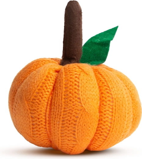 Orange Halloween Fabric Pumpkin Decoration