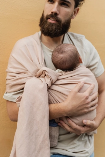 Boba ring wrap marama s prstenovima za nošenje djece peony