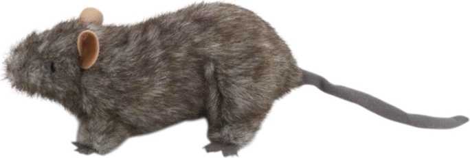 Sivi plišani miš 12 cm