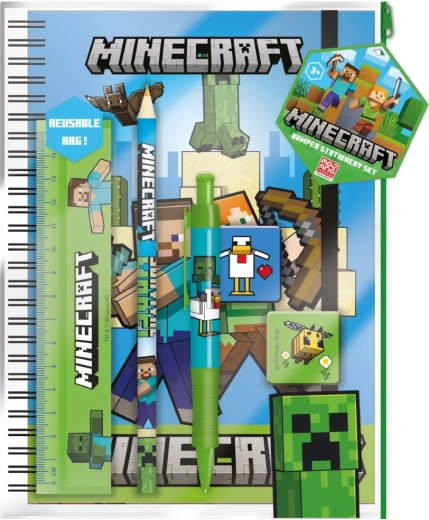 Minecraft školski set A5 u praktičnom omotu