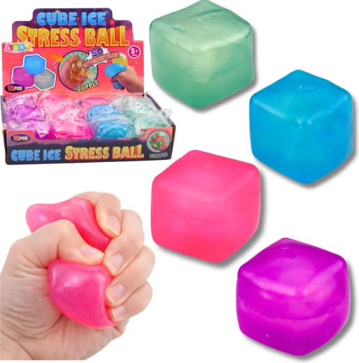 Antistresna squishy loptica u obliku kocke leda 5,5 cm