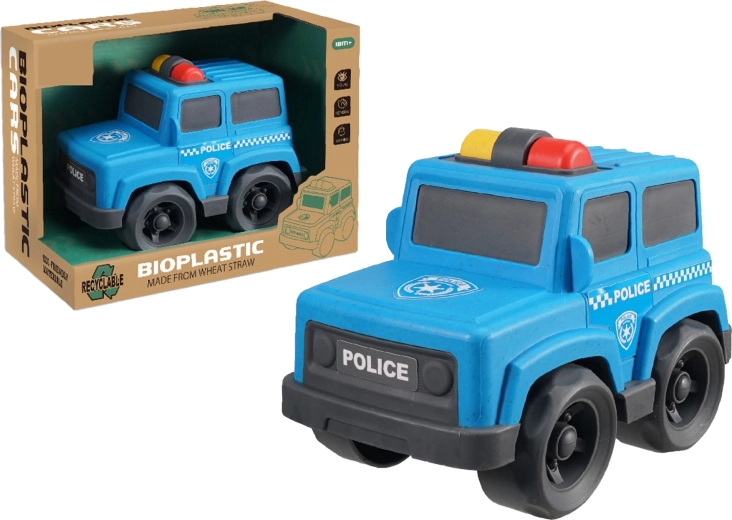 Bioplastični policijski auto 17 cm