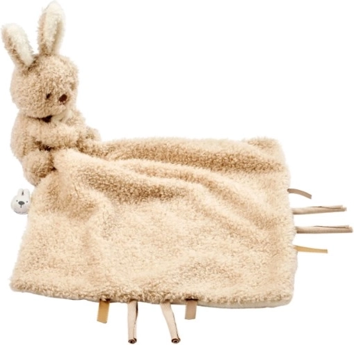 Nattou plišana dekica mazilica Teddy zeko 27 × 27 cm