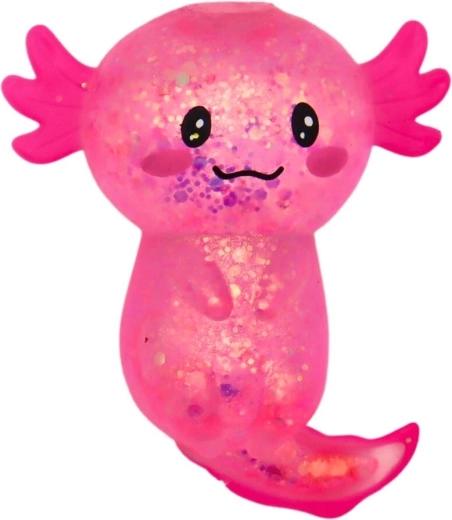 Cute axolotl in various colors
