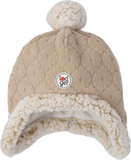 Lodger fleece hat Hatter Folklore beige 0–3 months