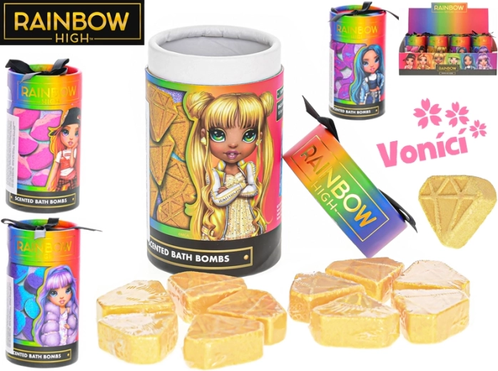Rainbow High kupke bombe – mirisne 10 kom u tubi, mješavina oblika