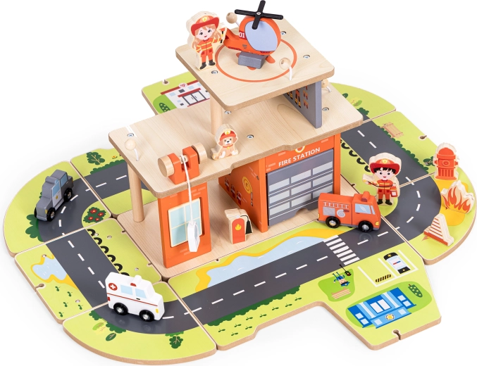 Dvoetažna stanica s heliportom