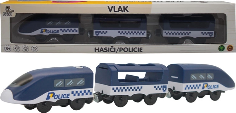 Babu policijski vlakić s magnetskim vagonima na baterije