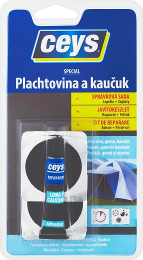 Ljepilo za ceradu i kaučuk 7 ml + 4 zakrpe CEYS