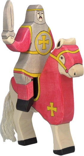 Knight in Red, Rider (without Horse) HOLZTIGER