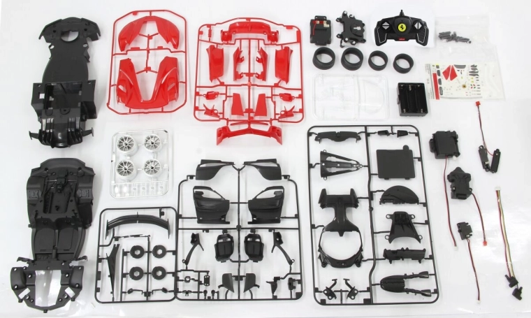 Glue-free assembly: 92 parts, quick snap-together construction