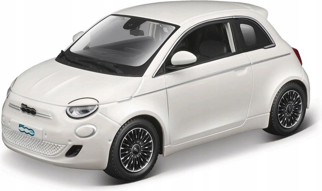 Fiat 500E 2023 Model, White, 1:24 Scale