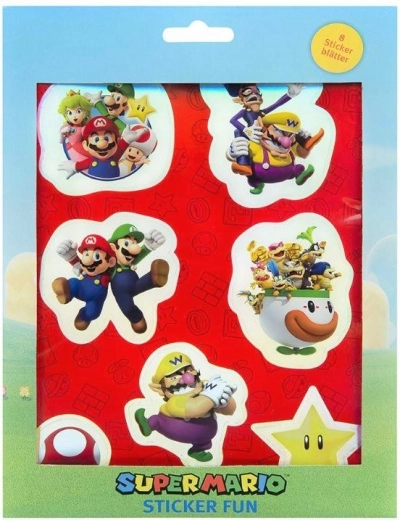 Set naljepnica Super Mario (8 listova)