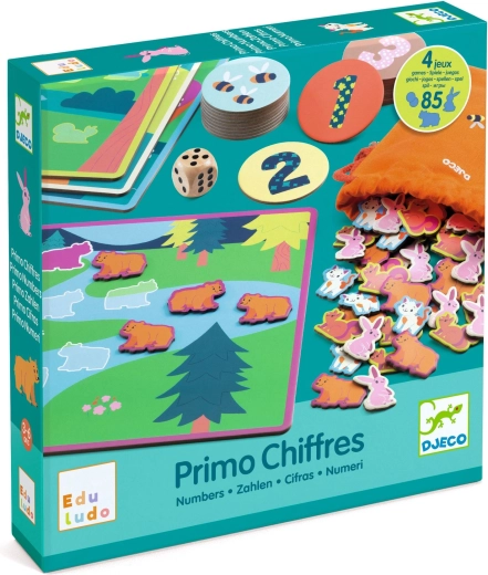 Djeco set of 4 counting games 123 chiffres