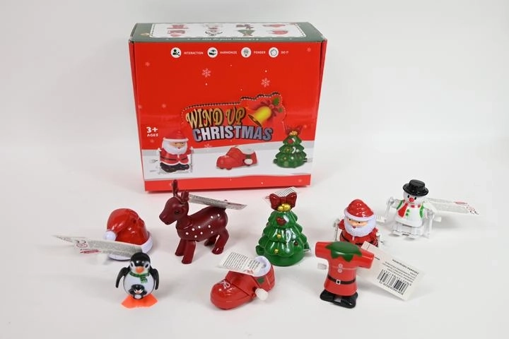 Wind-up Christmas figurine (1 pc)