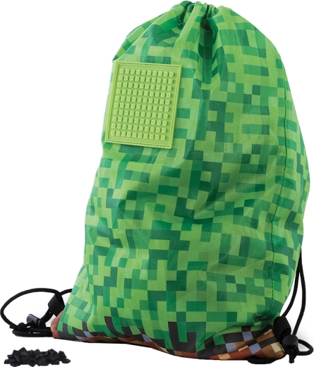 PIXIE CREW vrećica za leđa Minecraft zeleno-smeđa