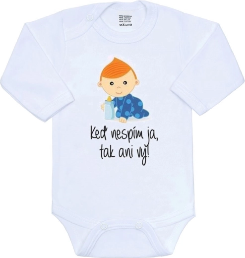 New Baby bodi s printom Kad ne spavam ja, nećete ni vi